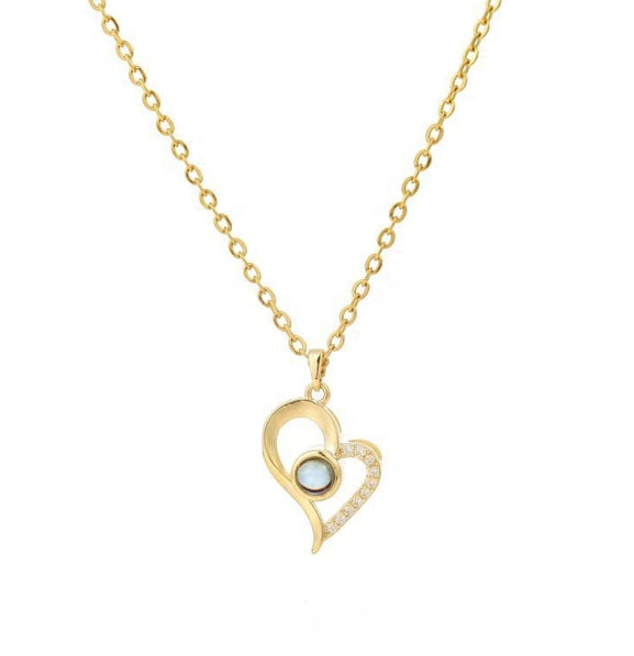 Love Lens Heart Necklace