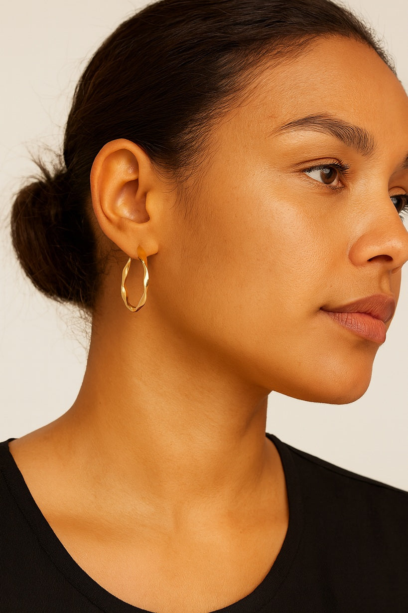Golden Whirl Hoops