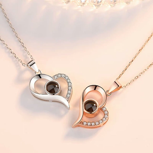 Love Lens Heart Necklace