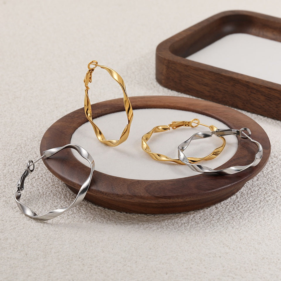 Golden Whirl Hoops