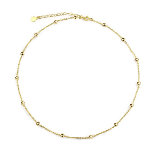 Station Gold Bead Anklet