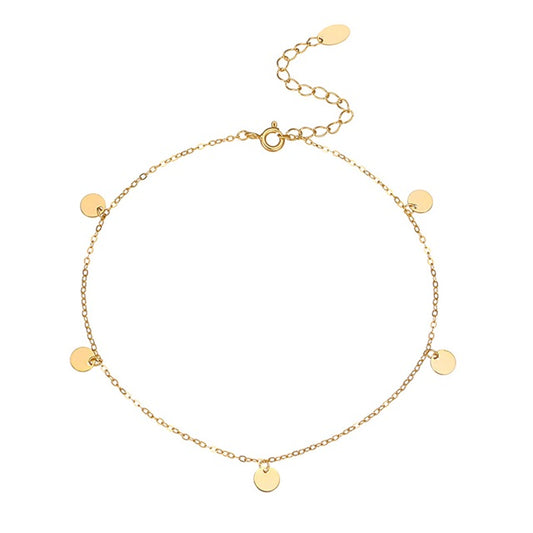 Golden Disk Anklet